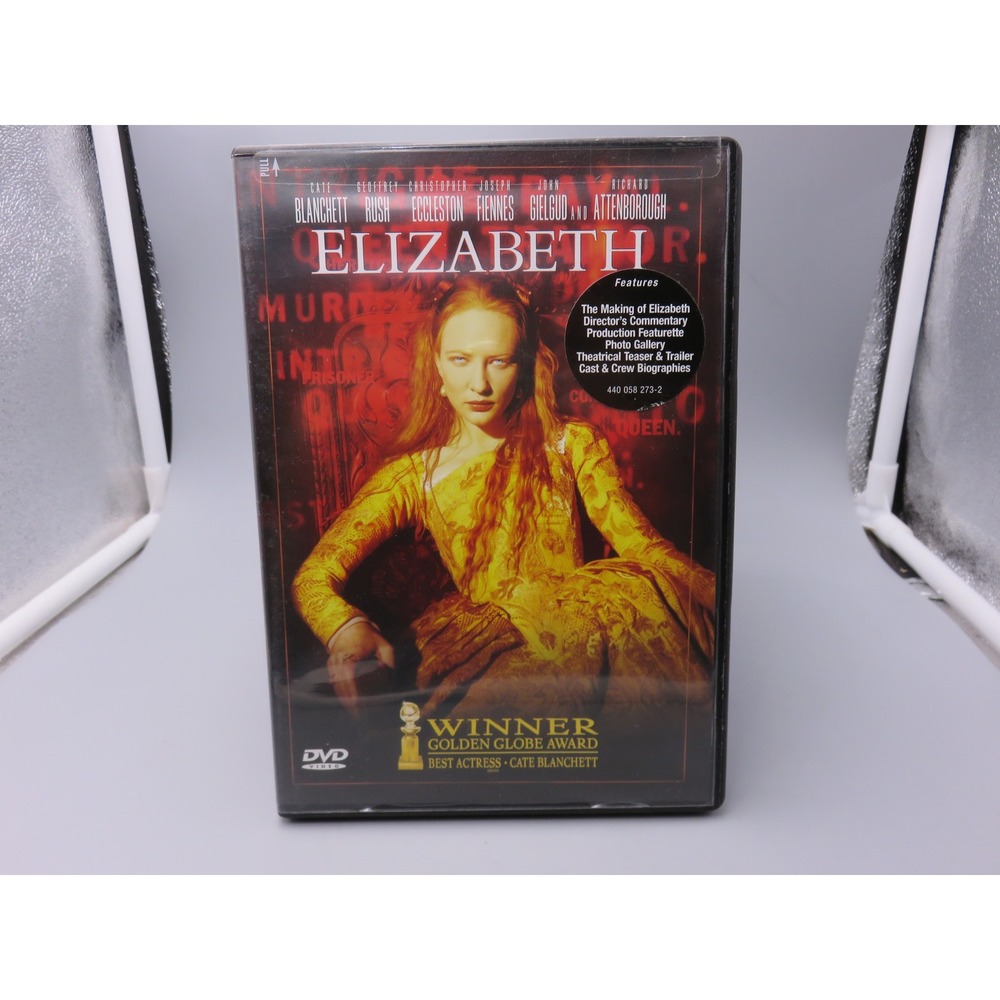Elizabeth DVD Cate Blanchett Geoffrey Rush 1998 Widescreen Movie 044005827323